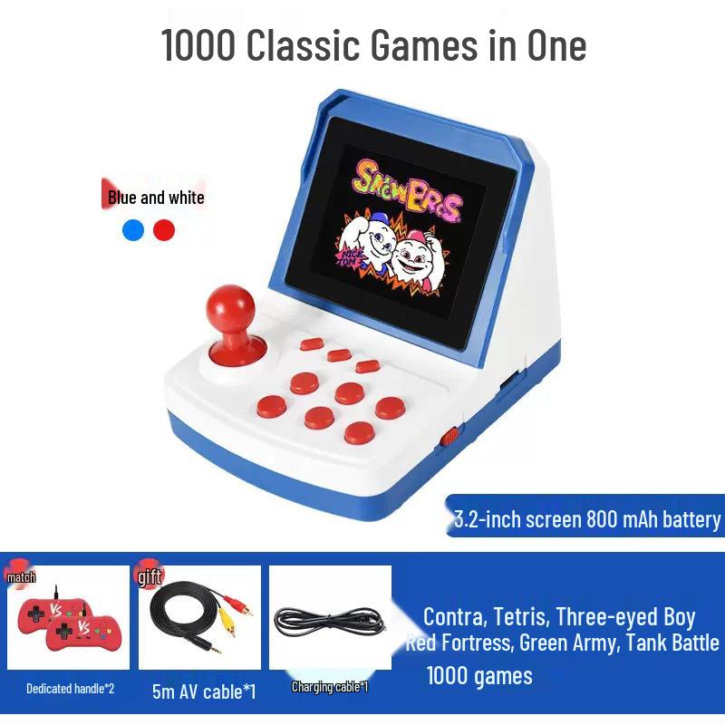 Retro Handheld Mini Joystick Console: Plants Vs. Zombies Series with Dual Controllers