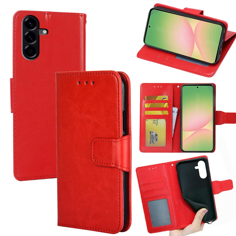 For Samsung Galaxy A56 5G Case Wallet PU Leather+TPU Folding Stand Phone Cover