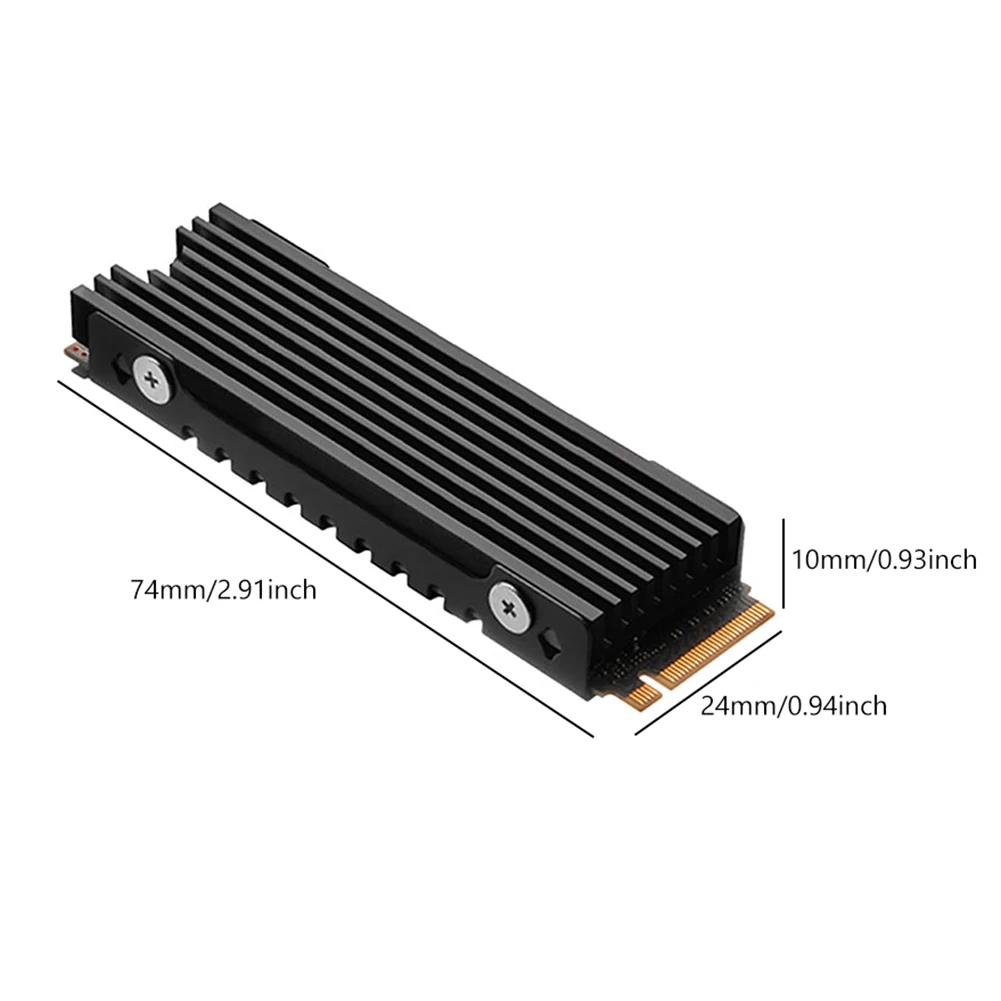 M.2 SSD NVMe Heat Sink M2 2280 Solid State Hard Disk Aluminum Heatsink Gasket with Thermal Silicone Pad PC Accessories