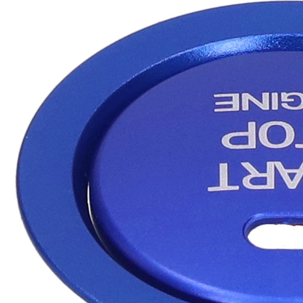 2pcs Engine Start Stop Button Trim Cover Aluminum Alloy Decoration for Car Interior