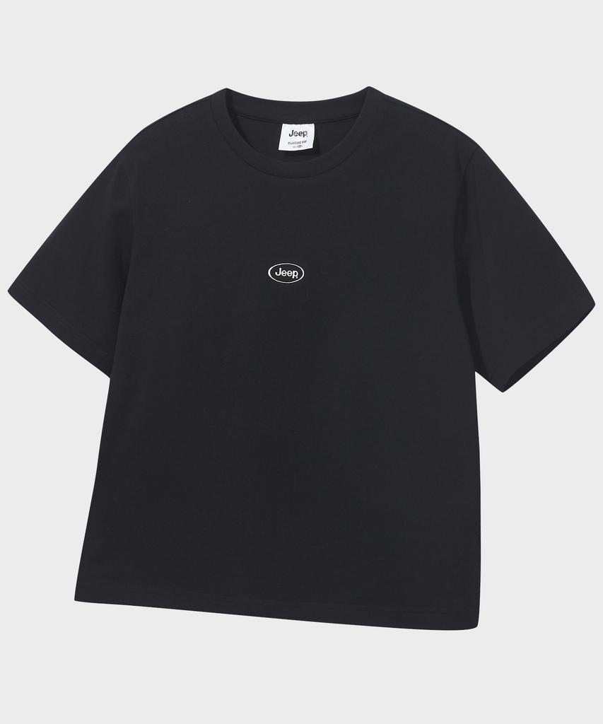 JEEP Women Jeep Circular Logo Crop Short Sleeve T-Shirt (Jr5Tsf503Bk)