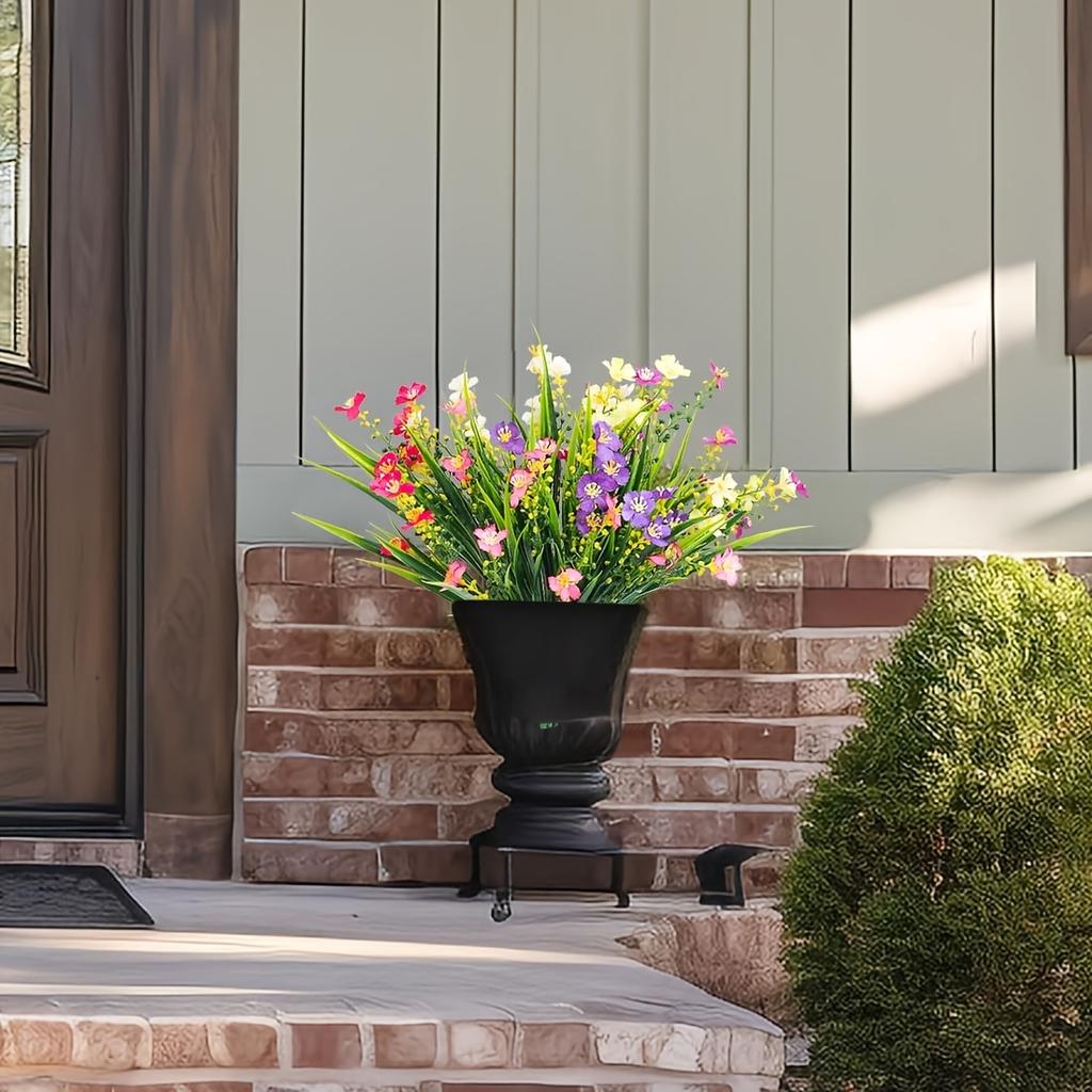 12 svazků umělých falešných květin sedmikrásek kytice pro venkovní použití hedvábné umělé divoké květiny sedmikrásky se stonky pro venkovní použití stolní dekorace