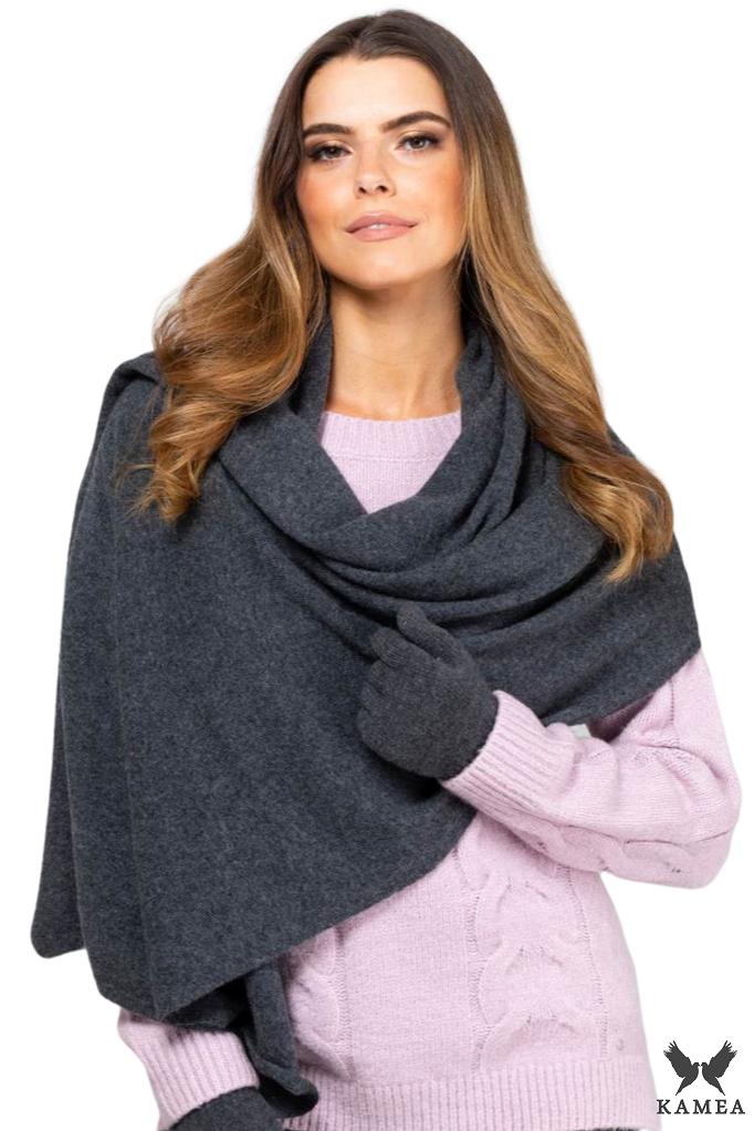 Scarf*01 Women' Winter Graphite Color