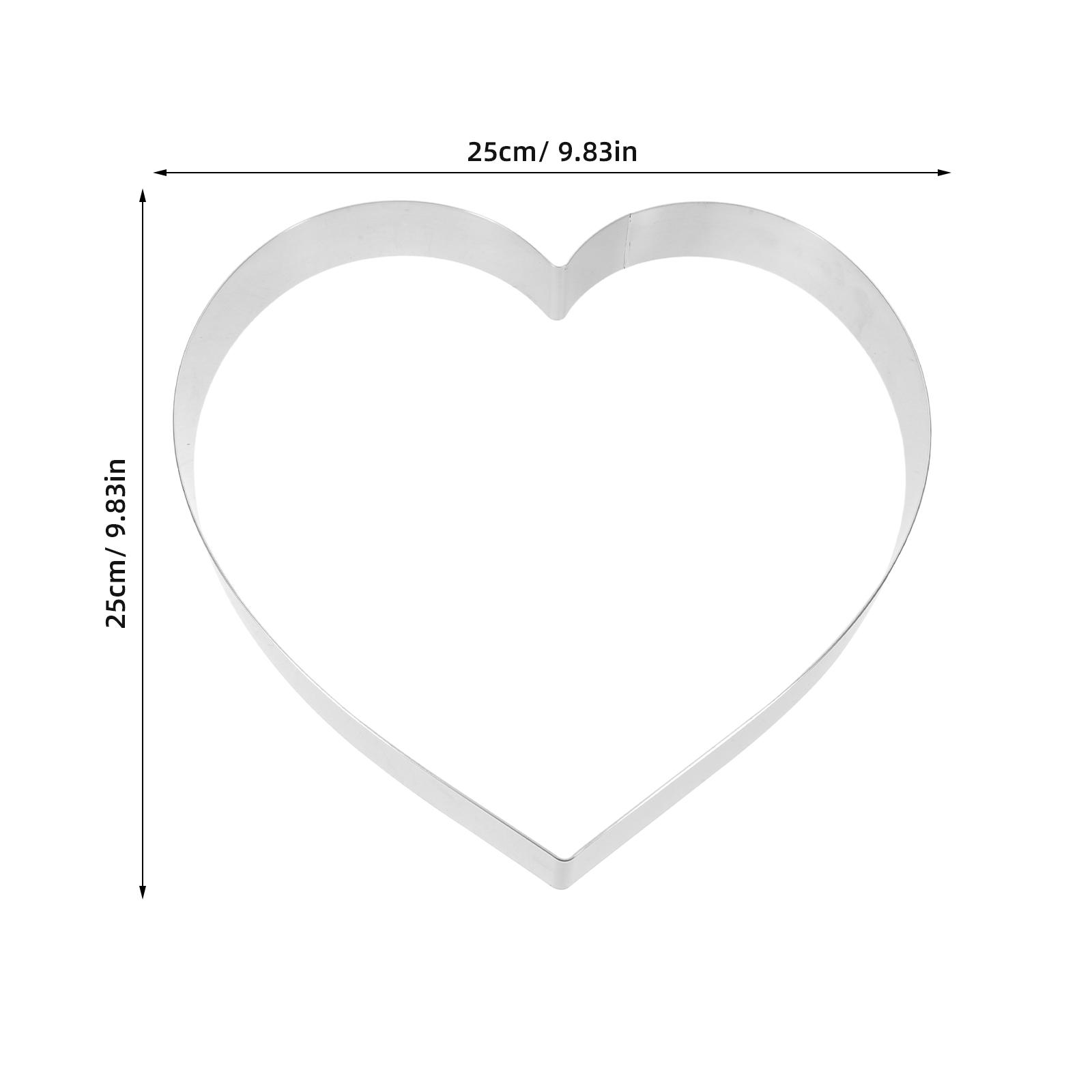 

Кольцо-форма для торта в форме сердца из нержавеющей стали Романтичная форма Легко снимается Форма для выпечки Кольцо для муссового тарта Десерт на День святого Валентина Свадебный