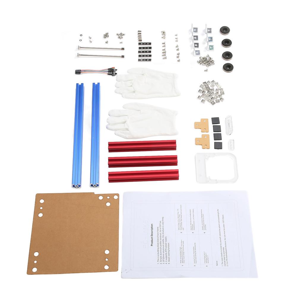 ITX Computer Open Case Bracket Good Heat Dissipation Split Hardware Structure Aluminum Alloy DIY Bare Frame for Home