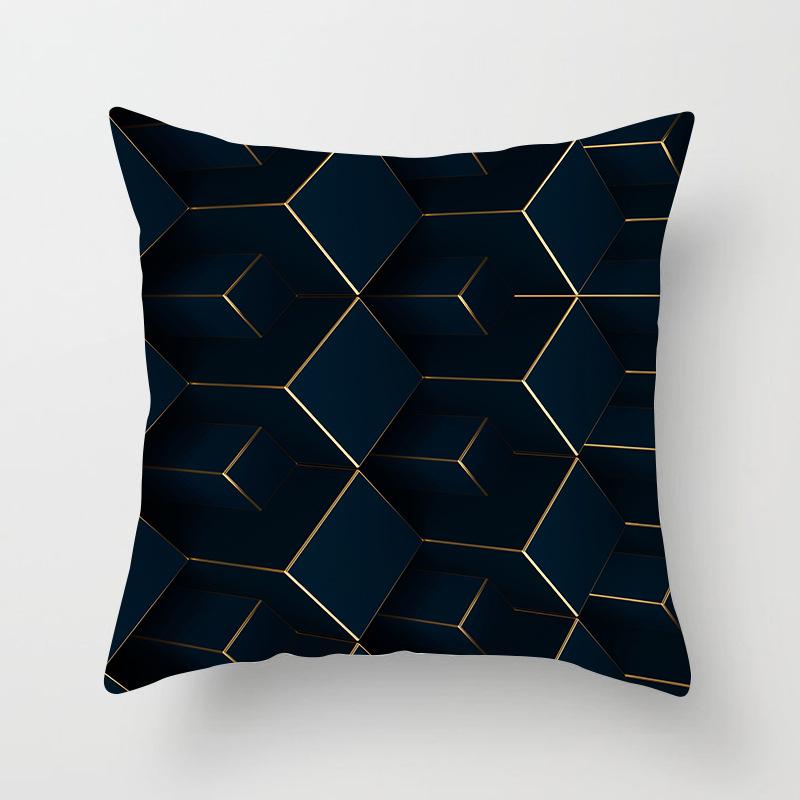 Nordic Style Modern Gold Pillowcase Home Pillow Light Luxury Sofa Pillow Cushion Cover