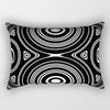 Black and White Simple Geometric Rectangle Pillowcase Home Decor Car Sofa Cushion Cover Home Decor Accessories 30x50cm