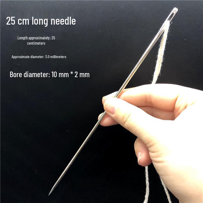 Extra Large Burlap Knitting & Sewing Needle - Thick, Extended, Big Eye Design