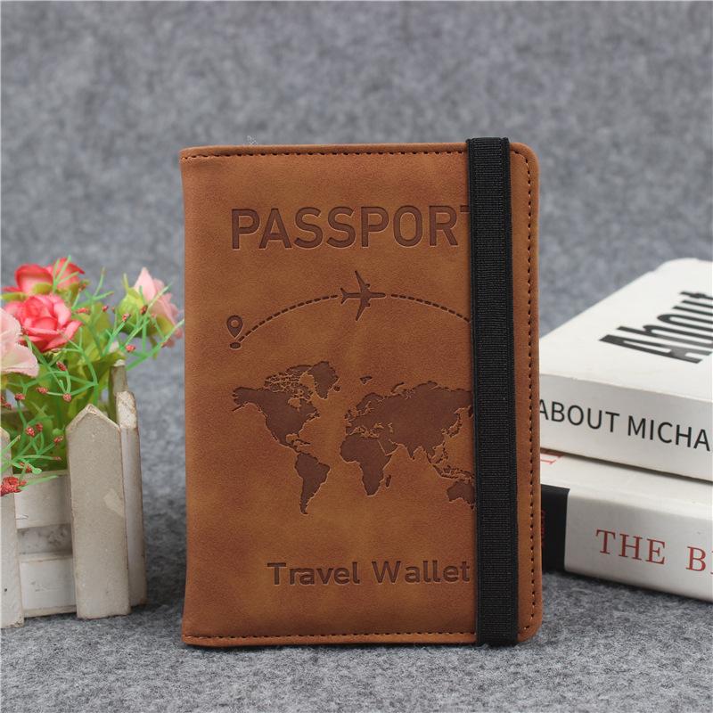Designer Personalisierter Kartenhalter Reisedokumentenhalter für Reisen Geschäft Elastisches Band Passhülle