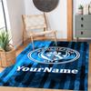 Manchester City Customize Text Area Rug Design for Game Room Dormitory Dining Room Kitchen Antislip Carpet Office home decor Gift for Festivals