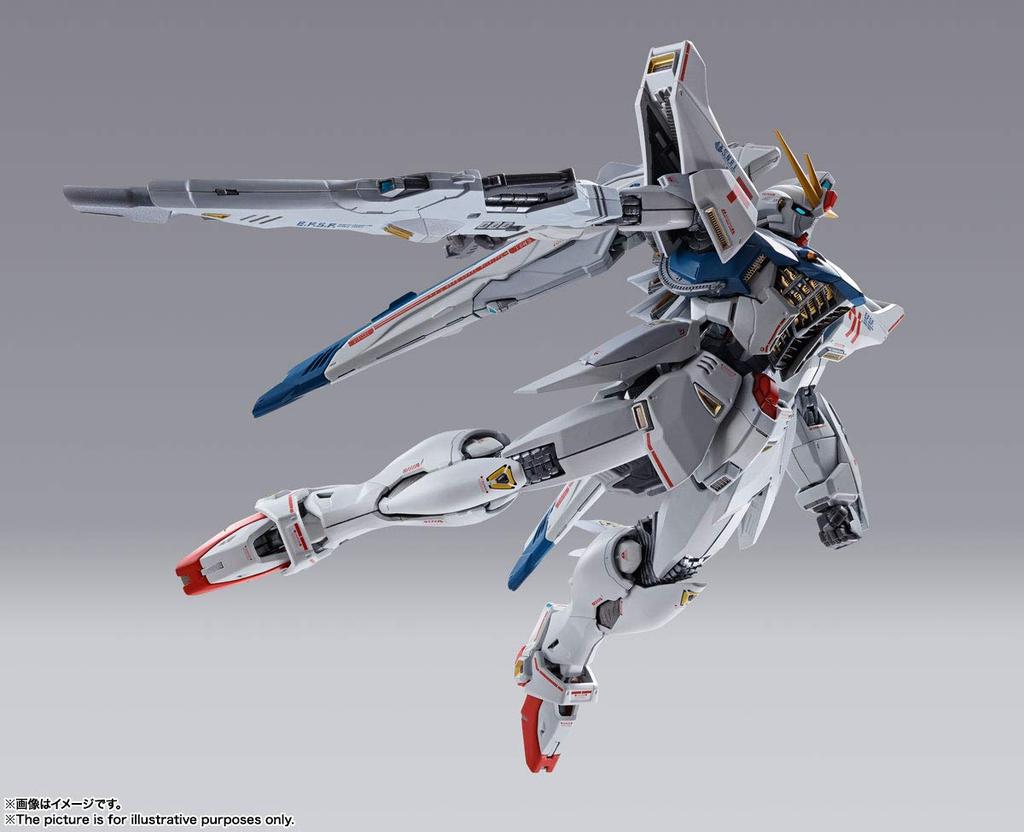TAMASHII NATIONS METAL BUILD Mobile Suit Gundam F91 Gundam F91 CHRONICLE WHITE Ver. Ca.. 170 mm große, bewegliche Figur aus ABS, PVC und Druckguss, bemalt