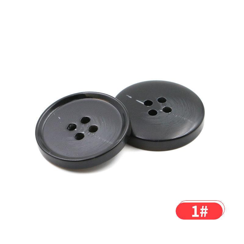 Nasturi din rășină cu model negru, pentru haine, nasturi versatili pentru costum, nasturi rotunzi pentru haine de lână pentru bărbați și femei