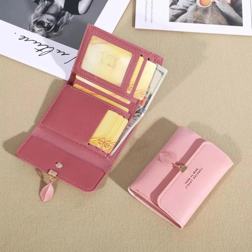 Pu Leather Women's Wallet Minimalist Student Purse Korean Lady Wallet  Card Bag