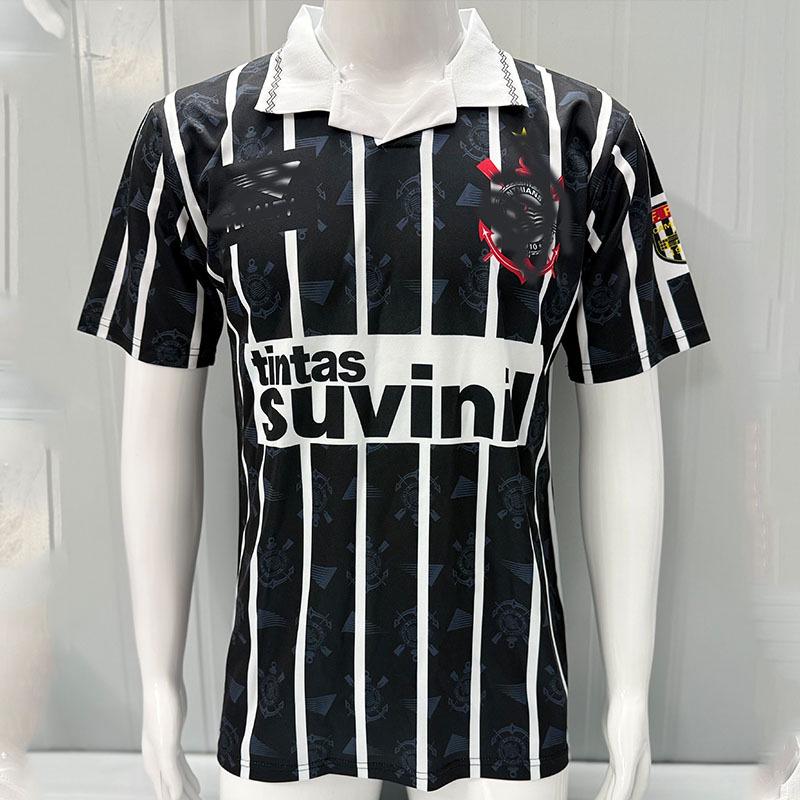 

Retro 1995 Corinthians Away Short Sleeve Jersey Double Extra Large чёрный