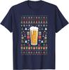 Beer Ugly Christmas TShirt Regular Short Sleeve Printed Tops Street Fashion Hipster Trending Comfortable Leisure Hot Sale Gift