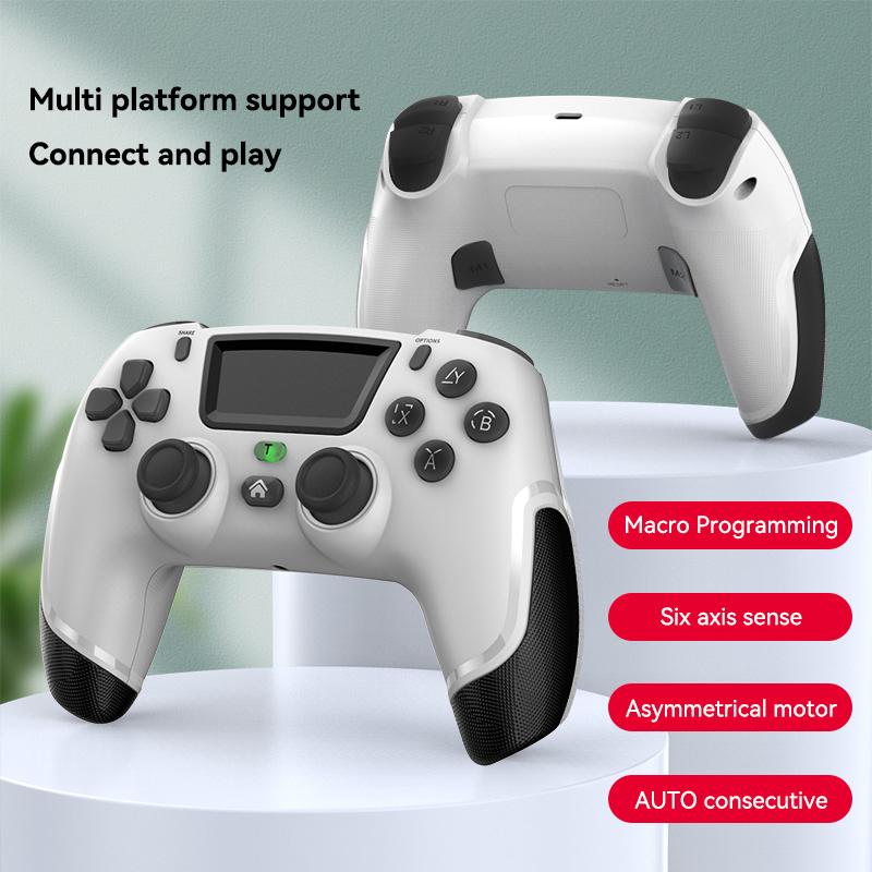 Game Controller for PS4 Compatible with PS4/Slim/Pro/PC with 360°Joystick/Dual Vibration/6-Axis Motion Gamepad