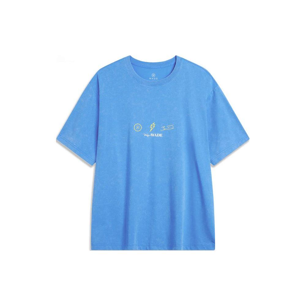 Li Ning T Shirt Men's Interstellar Blue AHSU401-5