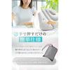 LeLante Back Pain Relief Cushion, Lumbar Pillow, Ideal for Airplanes, International Travel, Night Buses, Shinkansen Trains, and Cars (Light Gray)
