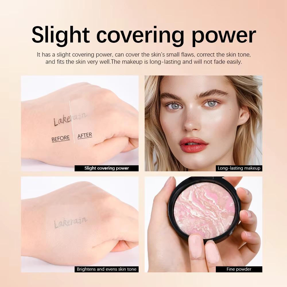 Matte Face Foundation Bronzer Pressed Powder Compact Long Lasting Oil Control Translucent Loose Setting Powder For Face Makeup