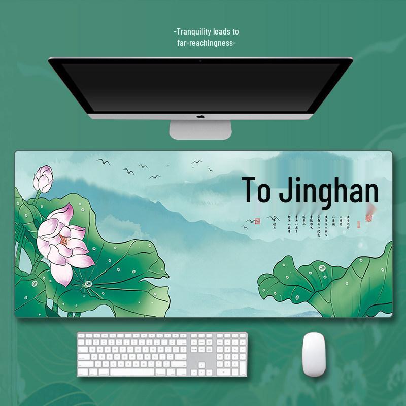 Extra Large Anime Esports Mouse Pad with Stitched Edges for Men and Women, Computer Desk Mat and Keyboard Pad