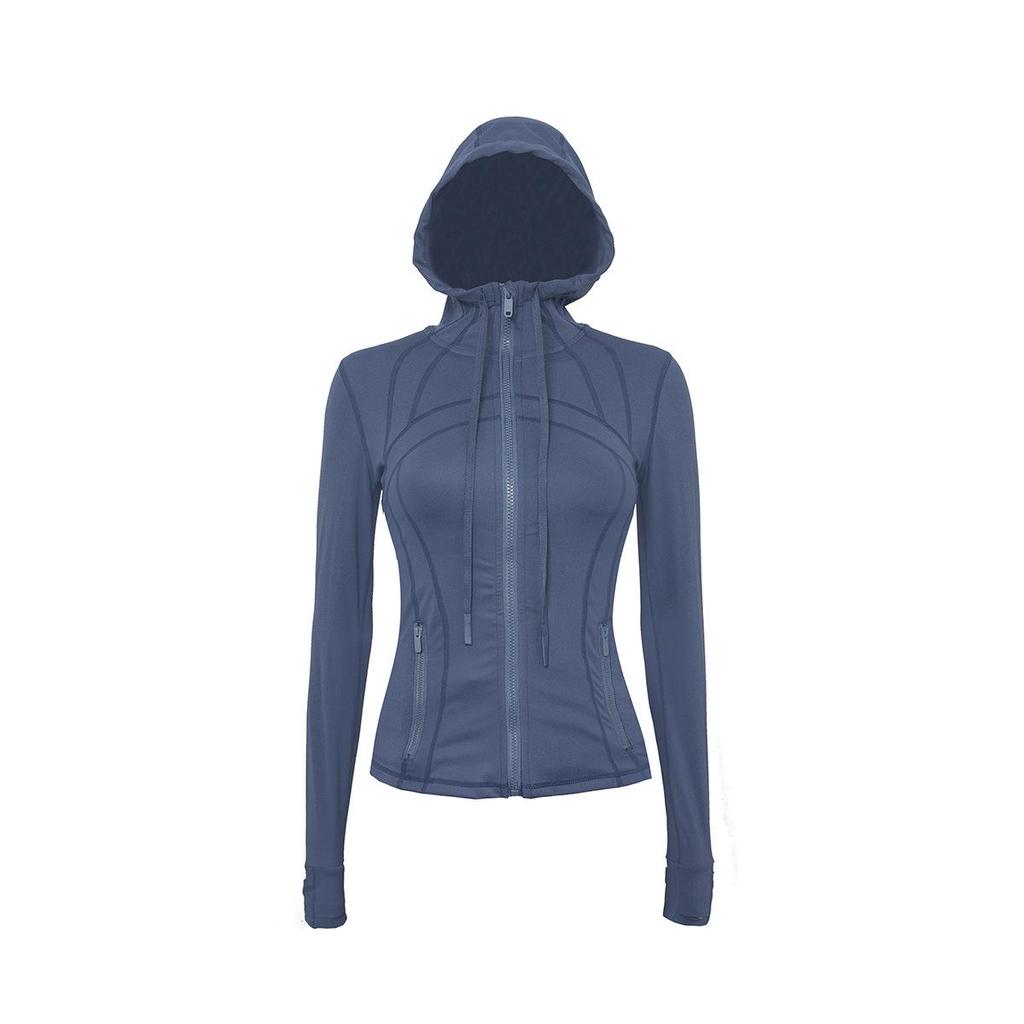 Women's High-Elastic Hooded Yoga Suit: Spring & Autumn Running Top and Professional Sports Jacket