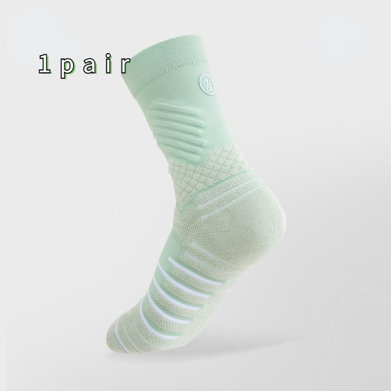 Taglia 35-39 Calzini da Badminton da Donna di Media Lunghezza Traspiranti Antiscivolo Fondo in Spugna Assorbi-Sudore e Resistenti agli Odori Calzini Sportivi