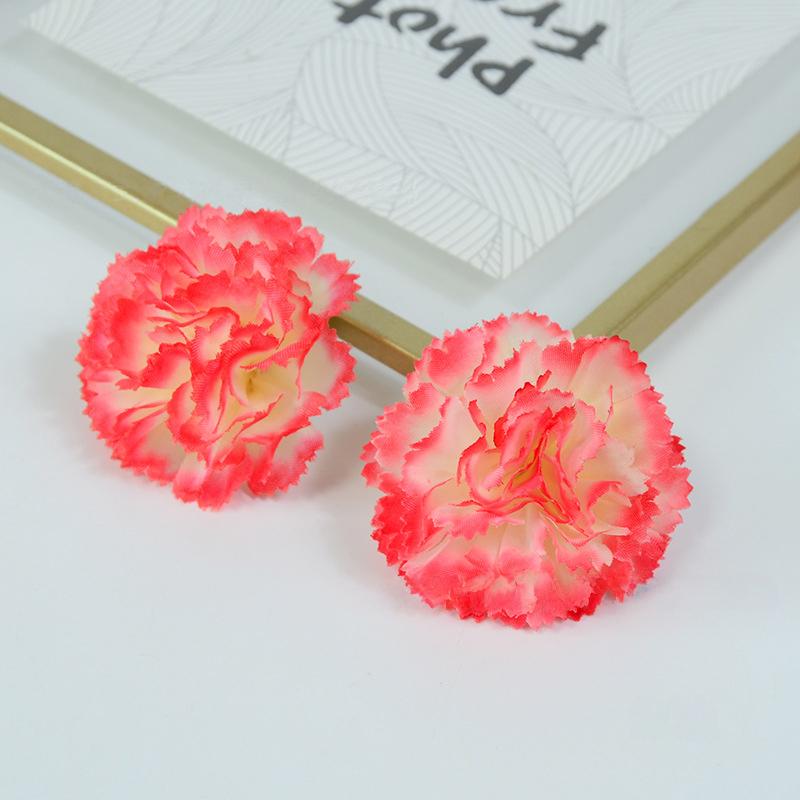 50Pcs Marigold Flower Heads Bulk Indian Silk Artificial Flower for Diwali Diy Wreath Garland Craft Home Room Wedding Party Decor