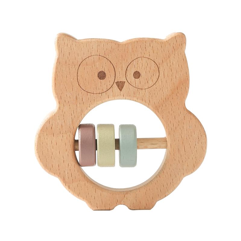 Baby Toys 0 12 Months Wooden Rattle Sensory Toys For Baby Montessori Baby Stroller Cartoon Koala Hand Bell Infant Wooden Teether
