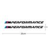 2pcs M Power M Performance Car Body Sticker For BMW E30 E36 E39 E46 E60 E61 E64 E70 E71 E85 E87 E90 E83 F10 F20 F30 E80 M3 M5