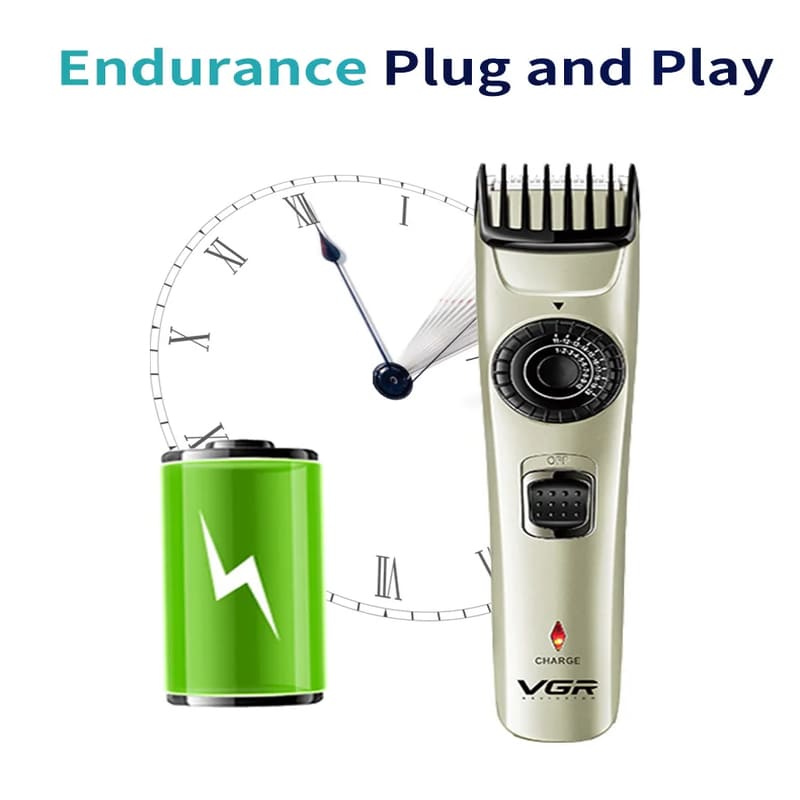 Smart Long-lasting Electric Hair Clipper Skin-friendly Rechargeable Dual-purpose Razor Rechargeable Men's Trimming  Clipper Stainless Steel Material