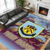 Crystal Velvet Rug Custom Name Text, Soft Non Slip Floor Mat Home DecorBurnley Football