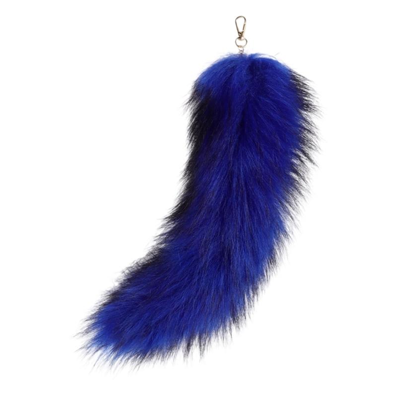 Foxes Tail Keychain Furry Animal Tail Bag Keychain Handbag Hook Pendant Charm Cosplay Toy Handbag Accessories for Womens