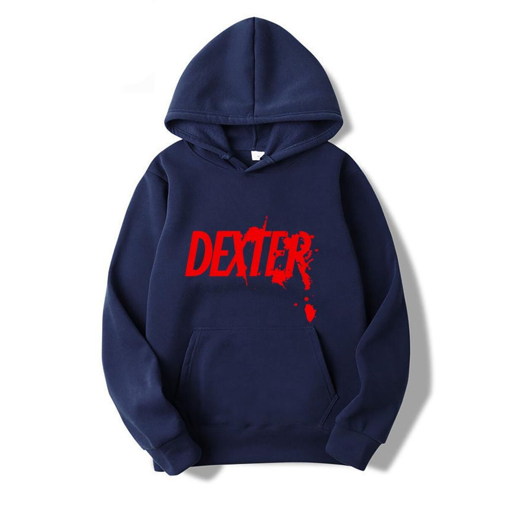 2022 Herren Sommer Baumwolle Bedruckt Langarm Kapuzenpullover DEXTER Kapuzenpullover Top Größe S-XXXXL