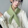 New Windproof Neck Warmer Warm Triangular Knitted Scarf Coldproof Versatile Fake Collar Autumn and Winter