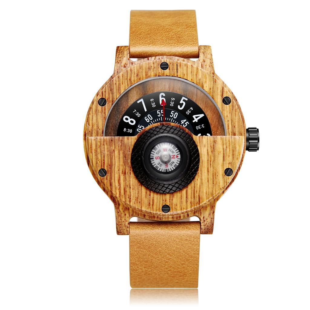 2025 New personalized creative wooden watch men quartz watches relojes para hombres relogio masculino