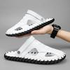 Fashion Mens Sandals Confortable Crocodile Pattern Lightweight Classic Beach Slippers Plus Size Non Slip Soft Black Sandals for Men