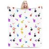 Cute Cartoon Pikmin Blanket Fleece All Season  Breathable Warm Throw Blanket for Bed Couch Rug Piece