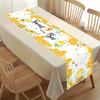 Summer Sweet Bee Daisy Polyester Table Runners Holiday Party Decorations Cute Bee Dining Table Runners Kids Bithday Table Decor