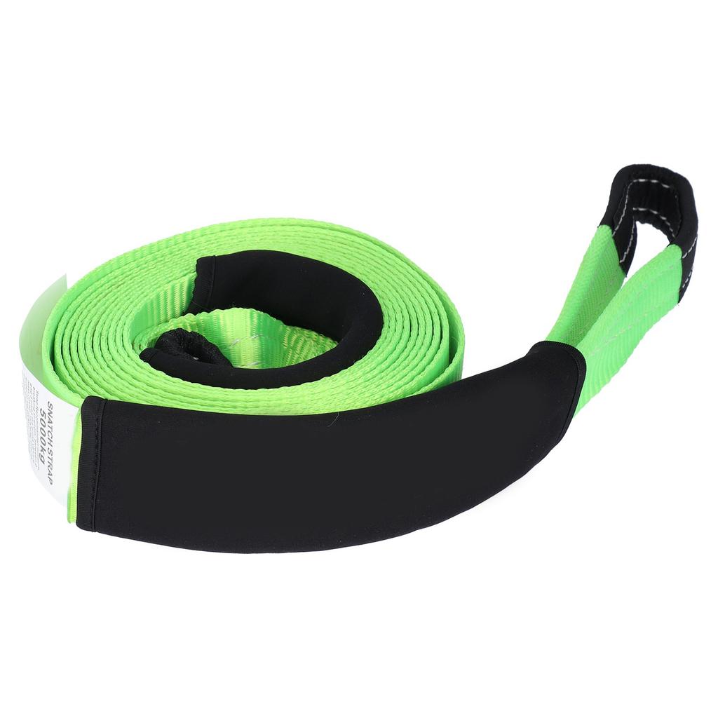 Tow Rope OffRoad Recovery Polyester Pulling Pull Strap 5 Metres 5 Ton for Car Vehicle(Orange )