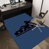 1pc DAF Home Office, Durable Polyester Floor Mat with Easy, Office Decor, Urban Style, Nonslip Backing, Highquality Fabric