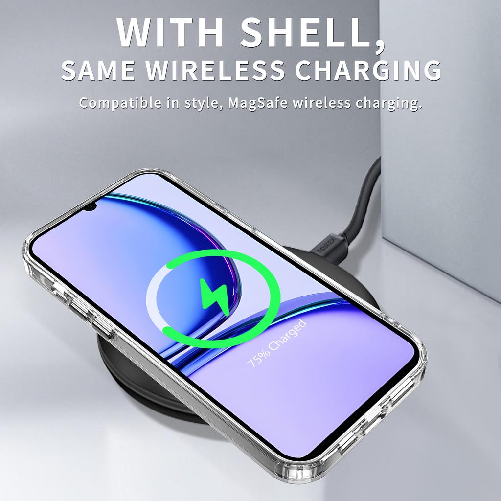Dustproof Phone Cover for Realme C53 (Global)/Realme Narzo N53 4G Shell HD Clear PC+TPU Case