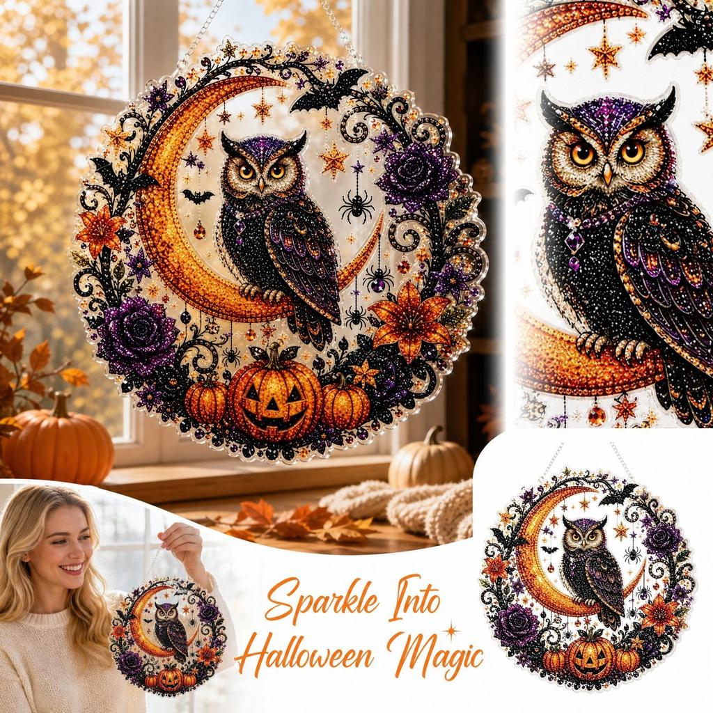 DIY Kit - 5D Full Drill Round Hanging Ornament for Home Wall Decor