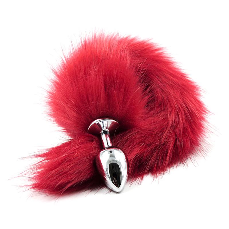 Silica Gel Anal Plug Fox Tail Anal Leker Erotisk Anus Toy Butt Plug Sexleketøy for kvinner og menn Sexy Butt Plug Voksen
