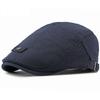 HT4615 Beret Cap Spring Summer Breathable Linen Flat Cap Men Women Artist Painter Beret Hat Male Female Adjustable Mens Berets