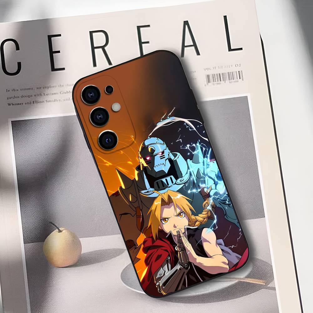 F-Fullmetal Anime A-Alchemist Phone Case For Samsung S25,S24,S21,S22,S23,S30,Ultra,S20,Plus,Soft Silicone Black Cover
