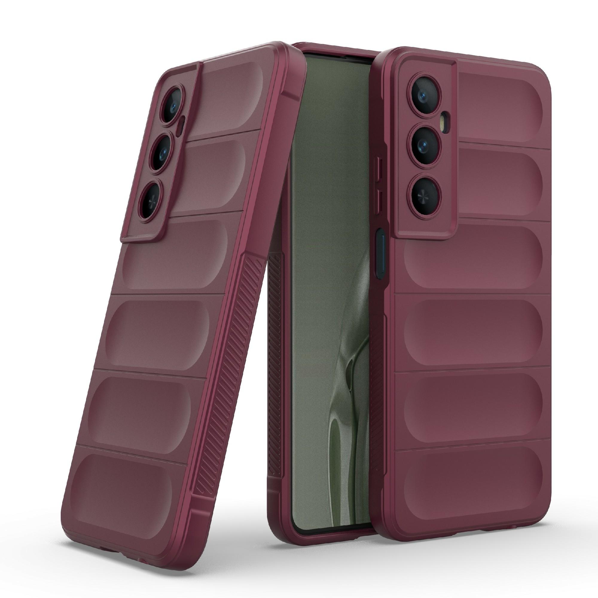 

For Realme C65 4G Case Impact Resistant TPU Phone Protective Shell Wine Red