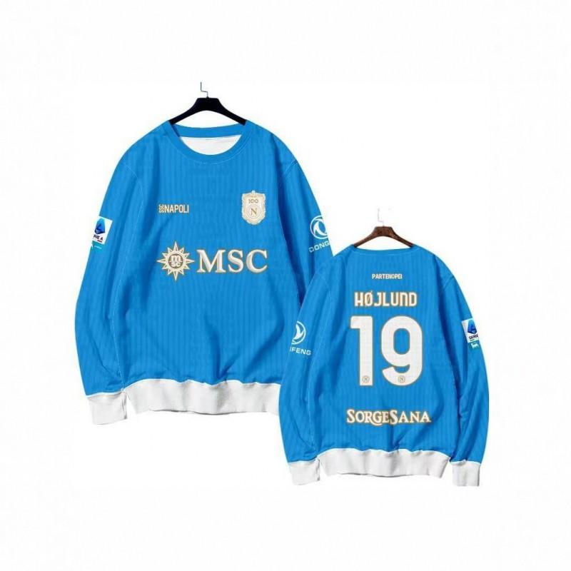 25-26 Season SSC Napoli Long Sleeve Football Jersey Men Sports Training Top