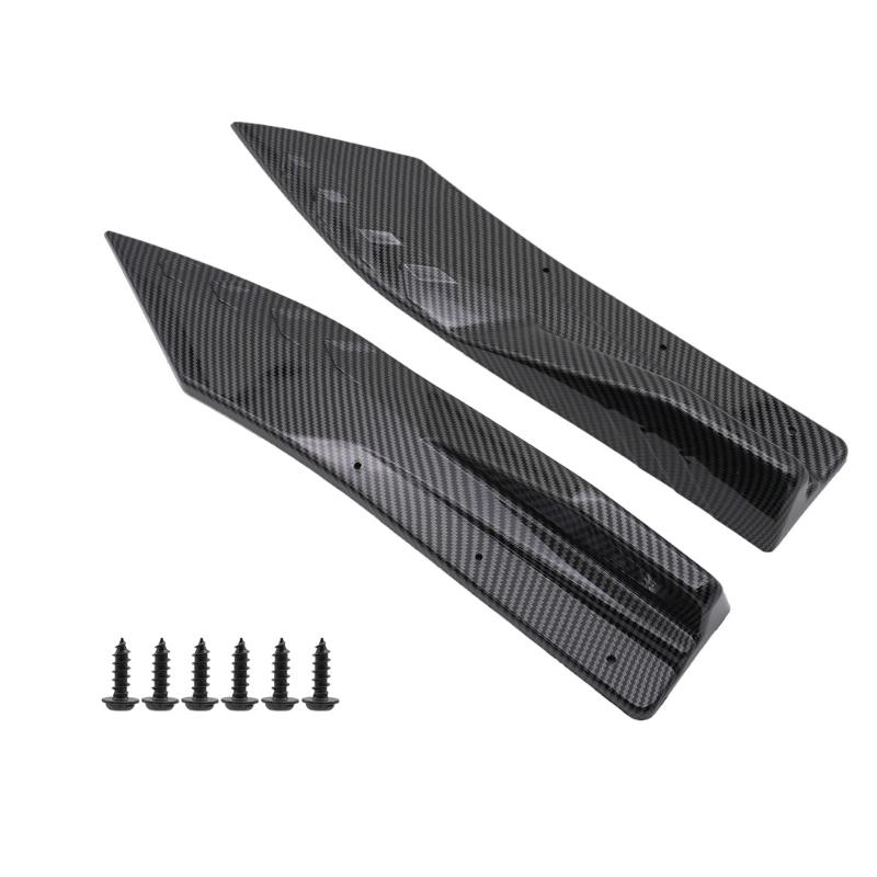 Protector de esquinas de parachoques trasero mejorado, faldones laterales, par de alerones de protección lateral para modificación de automóviles y protección contra colisiones