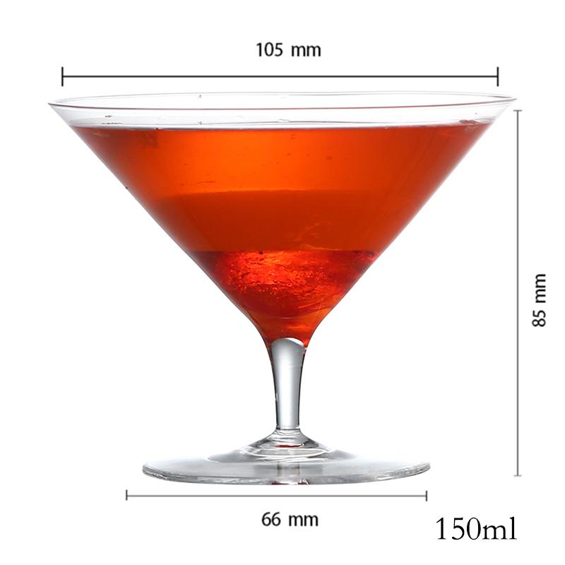 Cocktailglas mit langem Stiel, Champagner, Martini, Weingläser, 1 Stück