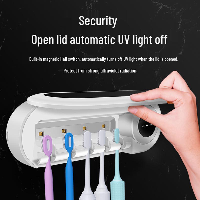 2023 Ultraviolet Toothbrush Sterilizer Rack - No-Drill Installation